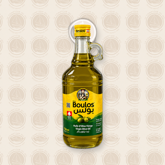 Huile d’Olive Vierge Premium Boulos 750ml – Saveur Authentique du Liban Le comptoir du Nil : produits orientaux en ligne