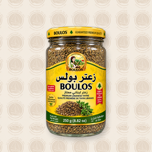 Zaatar Boulos 250g – Mélange Authentique de Thym Libanais Premium Le comptoir du Nil : produits orientaux en ligne