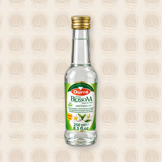 Durra – Eau de Fleur d’Oranger 250ml | Arôme Naturel pour Pâtisserie et Desserts Le comptoir du Nil : produits orientaux en ligne