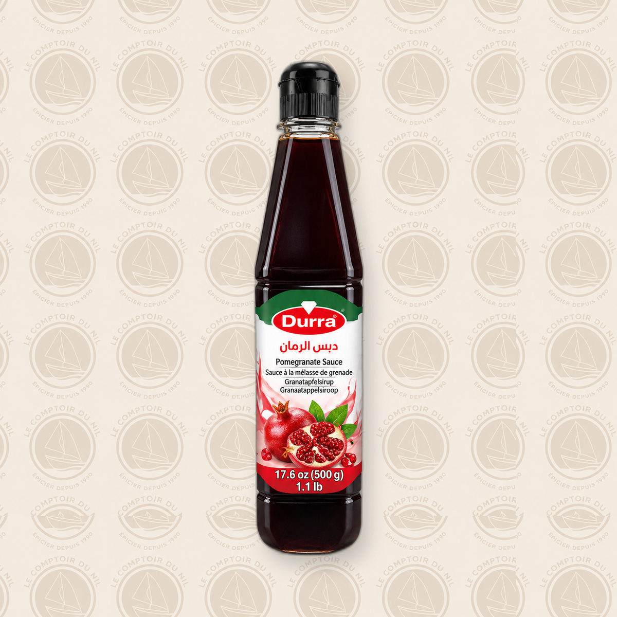 Durra – Sauce à la Grenade 500g | Goût Sucré-Acidulé Authentique Le comptoir du Nil : produits orientaux en ligne