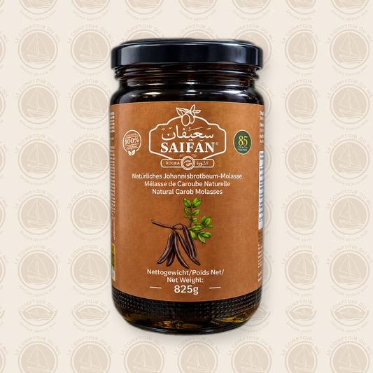 SAIFAN – Mélasse de Caroube Naturelle 825g Le comptoir du Nil : produits orientaux en ligne