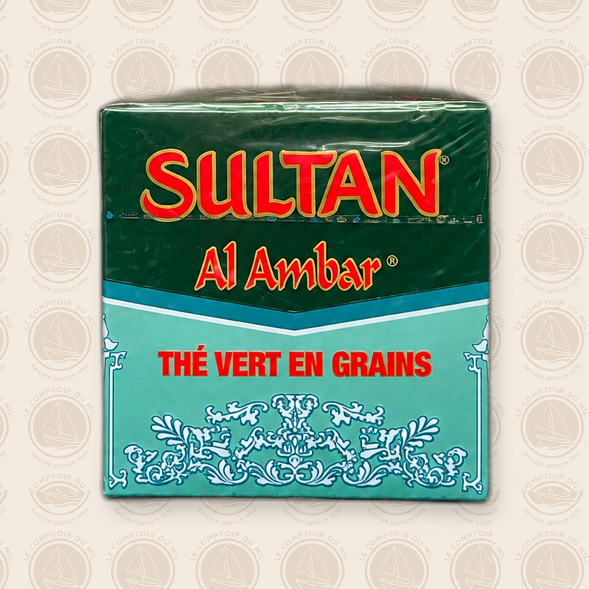 Thé Vert Sultan Al Ambar & Assala – Thé Marocain en Grains pour Thé à la Menthe SULTAN