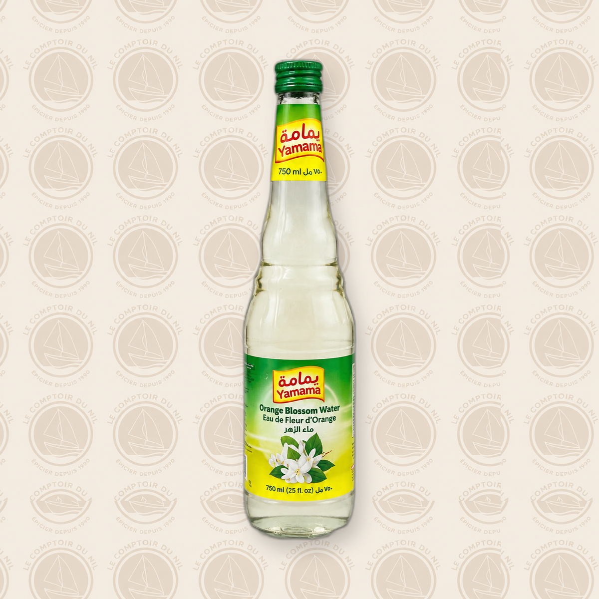 Yamama – Eau de fleur d’oranger 300 ml/750ml | Arôme floral naturel pour desserts et boissons yamama