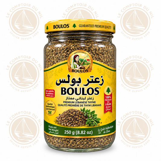 Zaatar Boulos 250g – Mélange Authentique de Thym Libanais Premium Le comptoir du Nil : produits orientaux en ligne