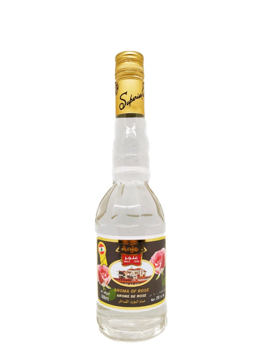 Anjar – Arôme de rose 300 ml / 600 ml | Eau florale naturelle pour pâtisserie et desserts