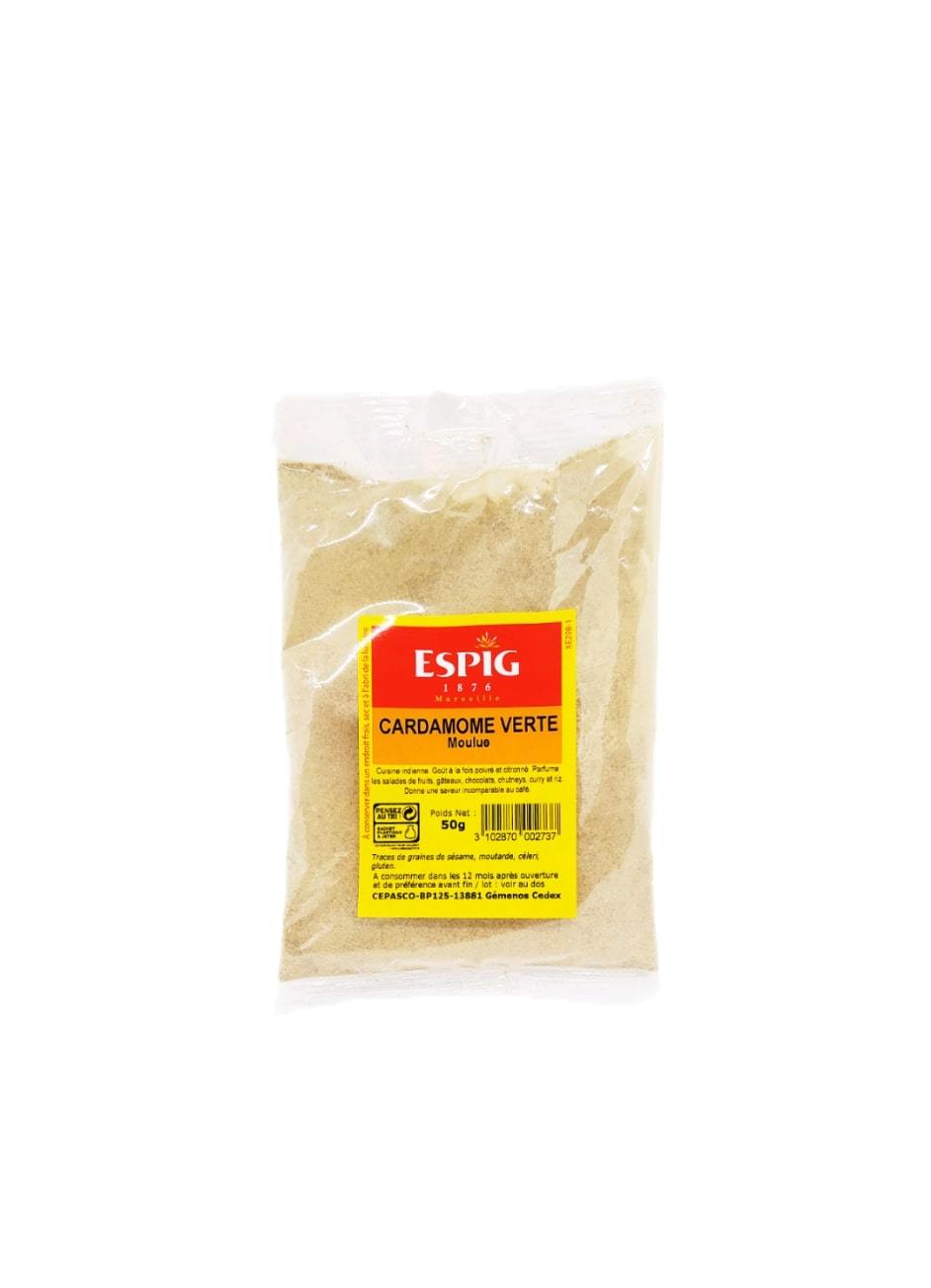 Produits orientaux en ligne : Espig - Cardamome verte moulue