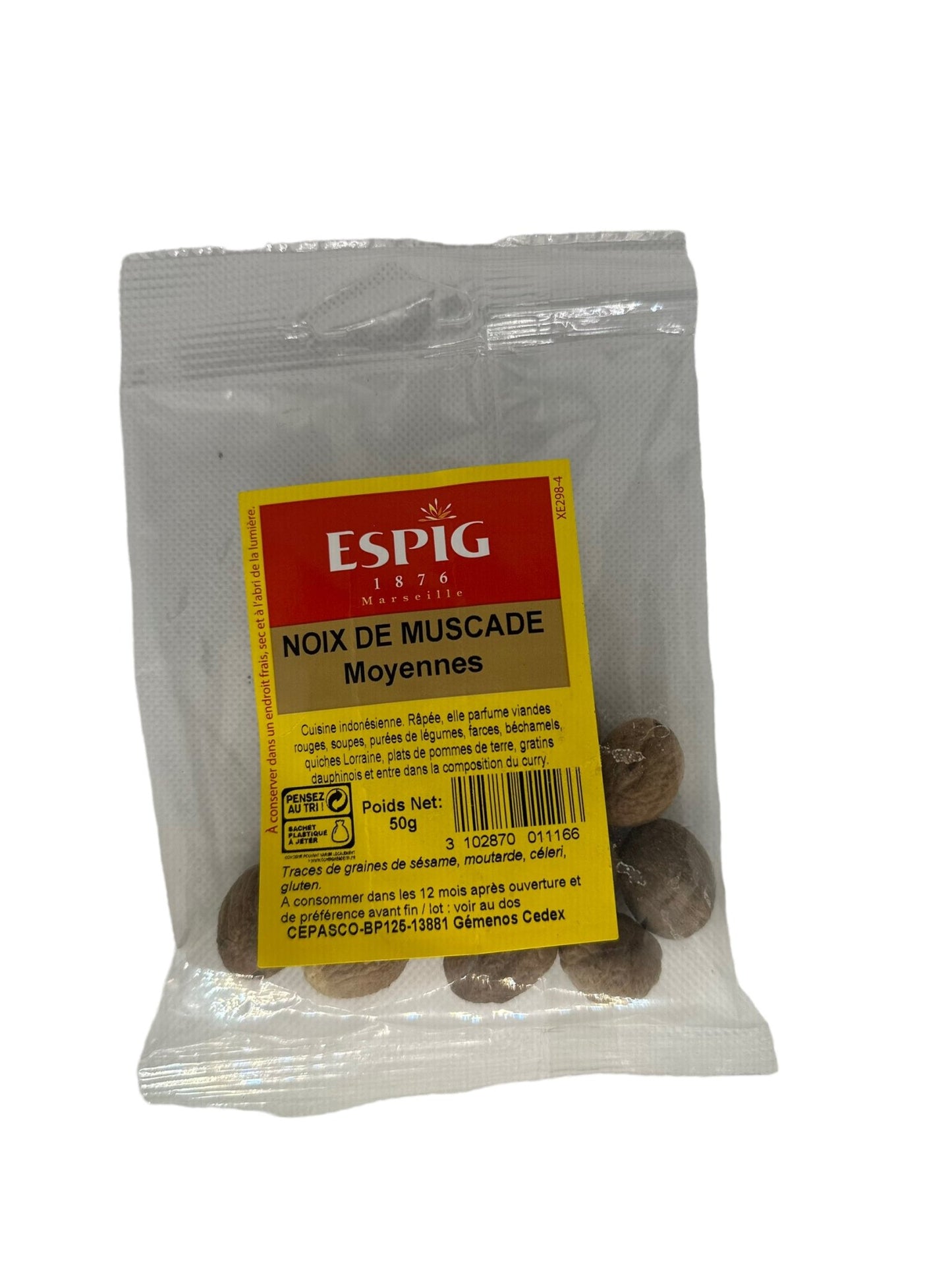 Produits orientaux : noix de muscade moyenne 