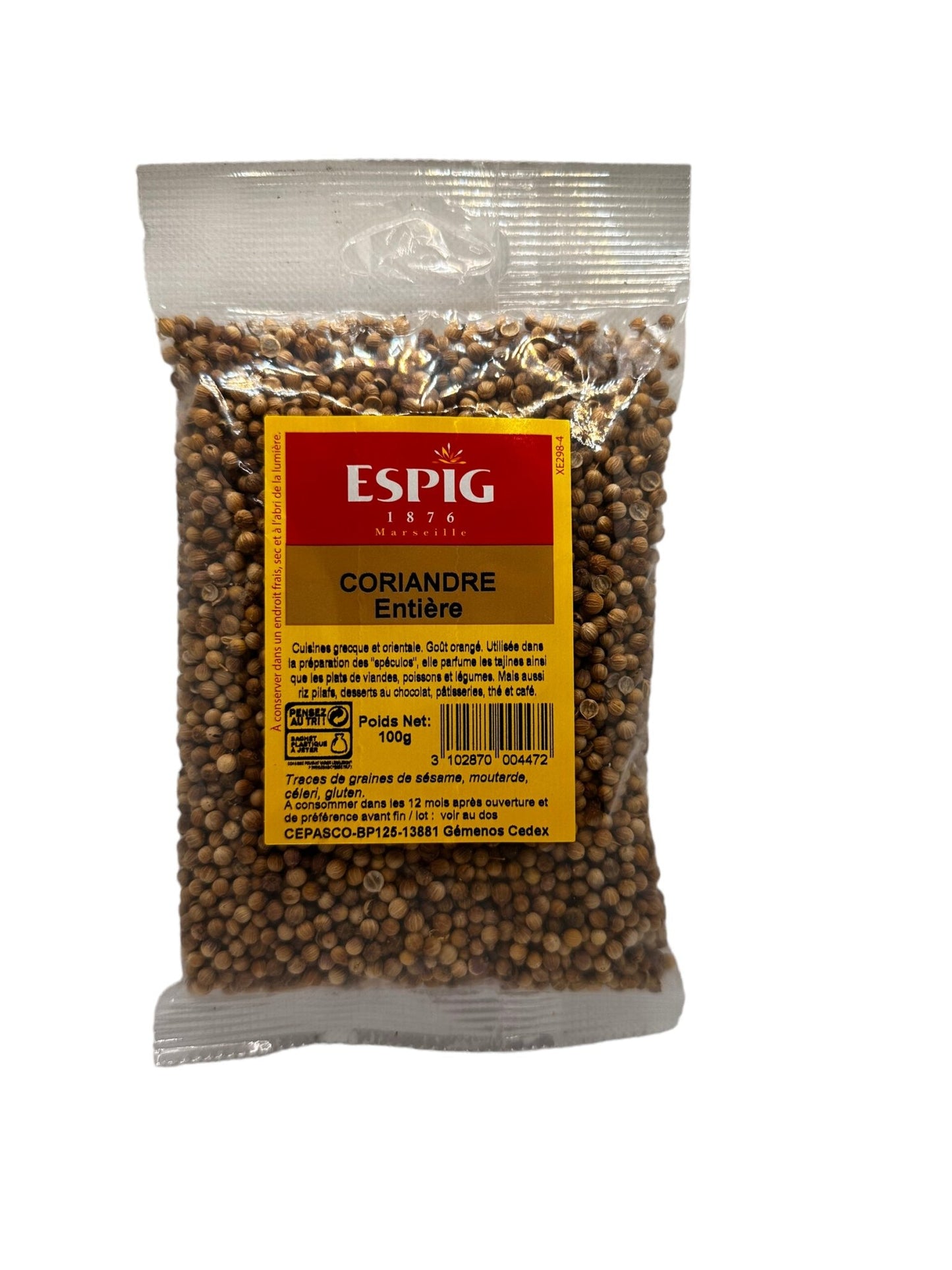 Produits orientaux : coriandre entière 