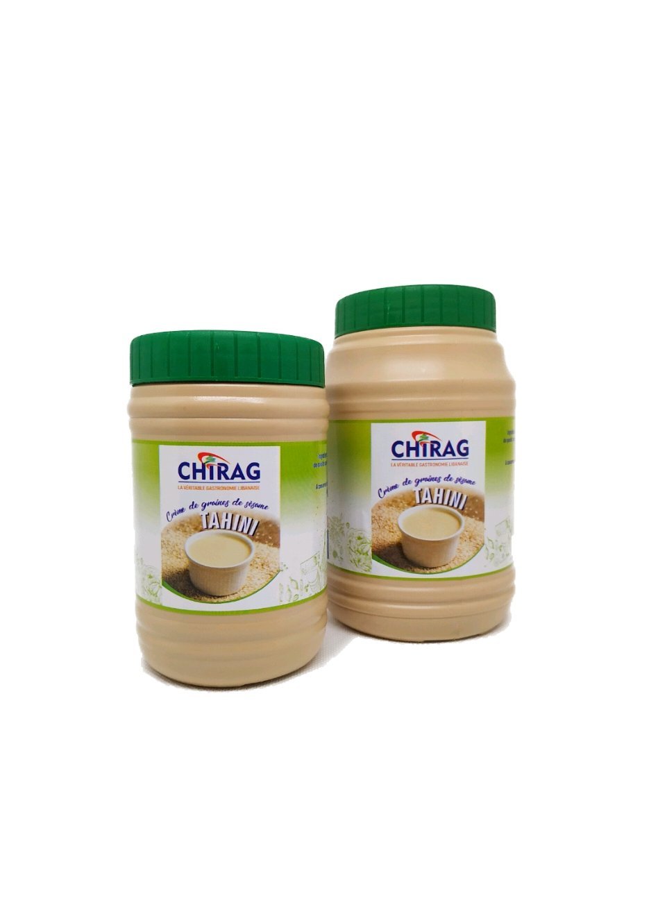 Tahini Chirag – Crème de Sésame Naturelle Libanaise | Goût Authentique et Texture Onctueuse – 454 g / 907 g