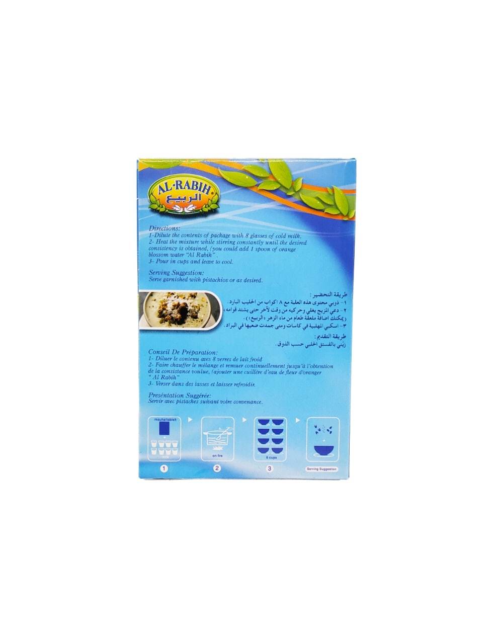 Mouhallabieh Al Rabih – Préparation pour Dessert Oriental au Lait – 400 g