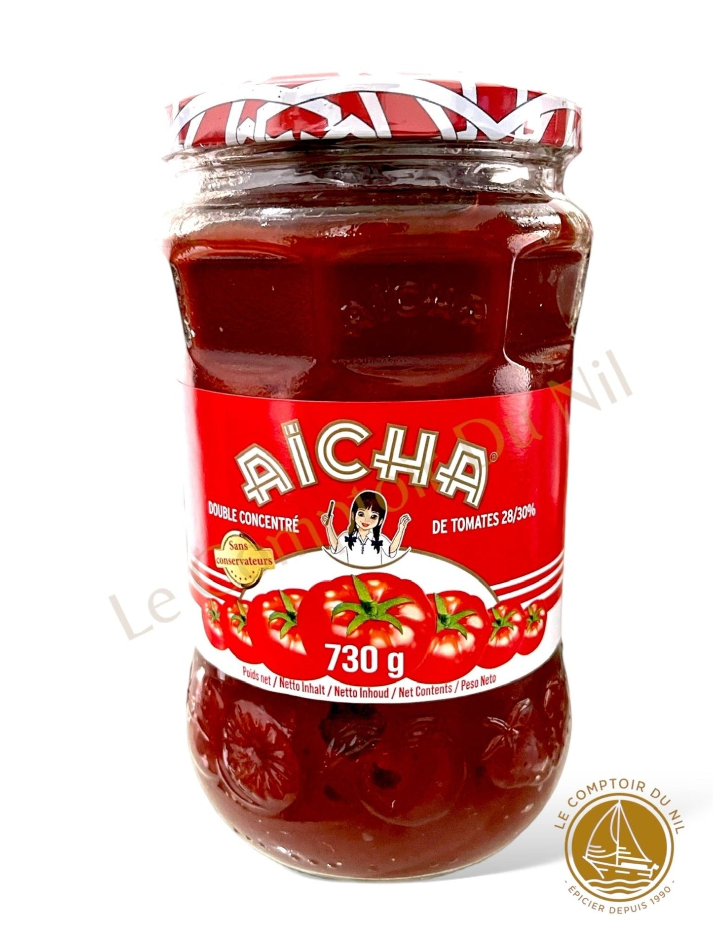 Aïcha – Double Concentré de Tomates 730g | Saveur Riche et Authentique Sans Conservateurs
