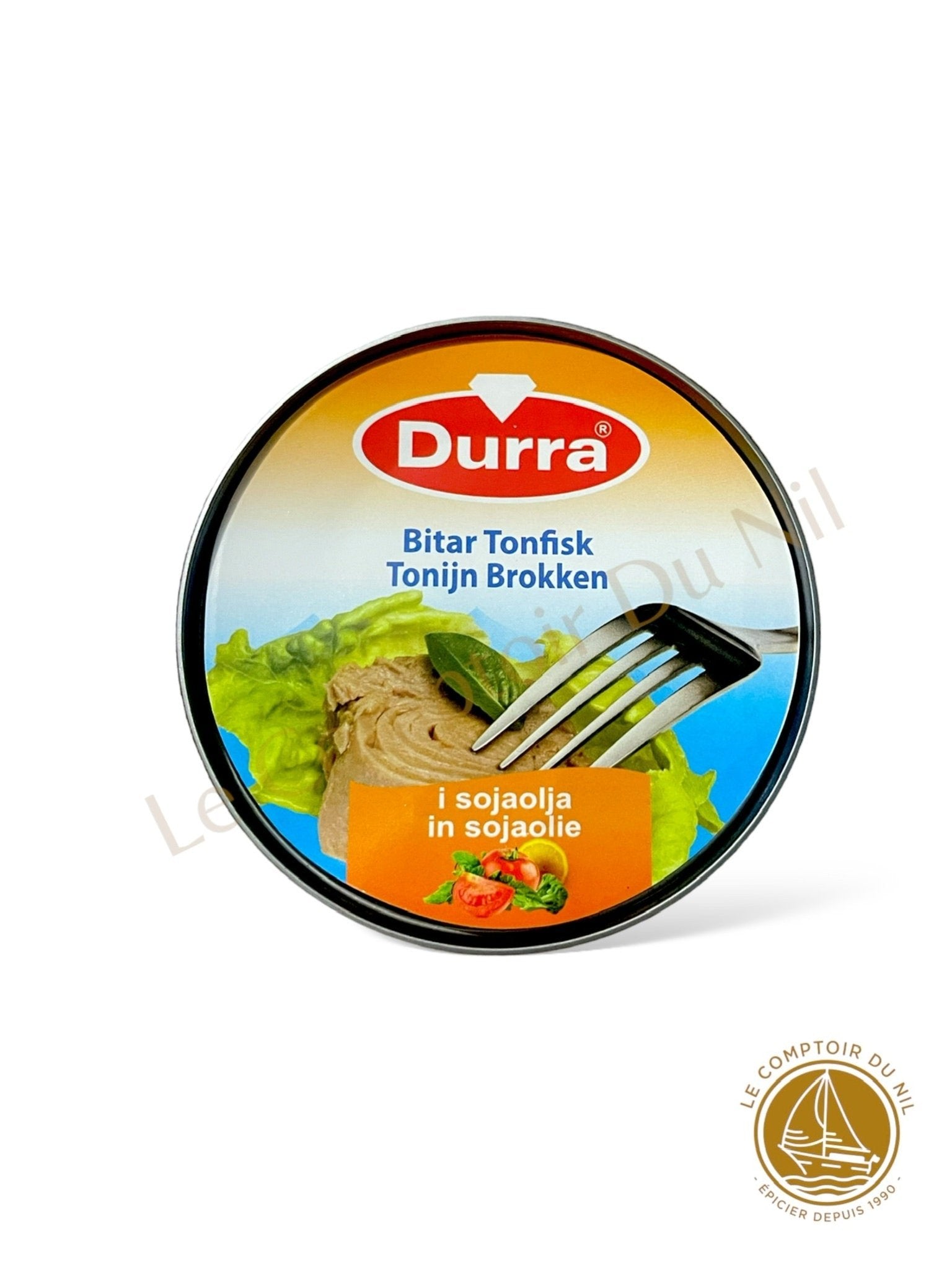 Thon en Morceaux à l’Huile de Soja Durra 160 g – Saveur Authentique et Riche en Protéines
