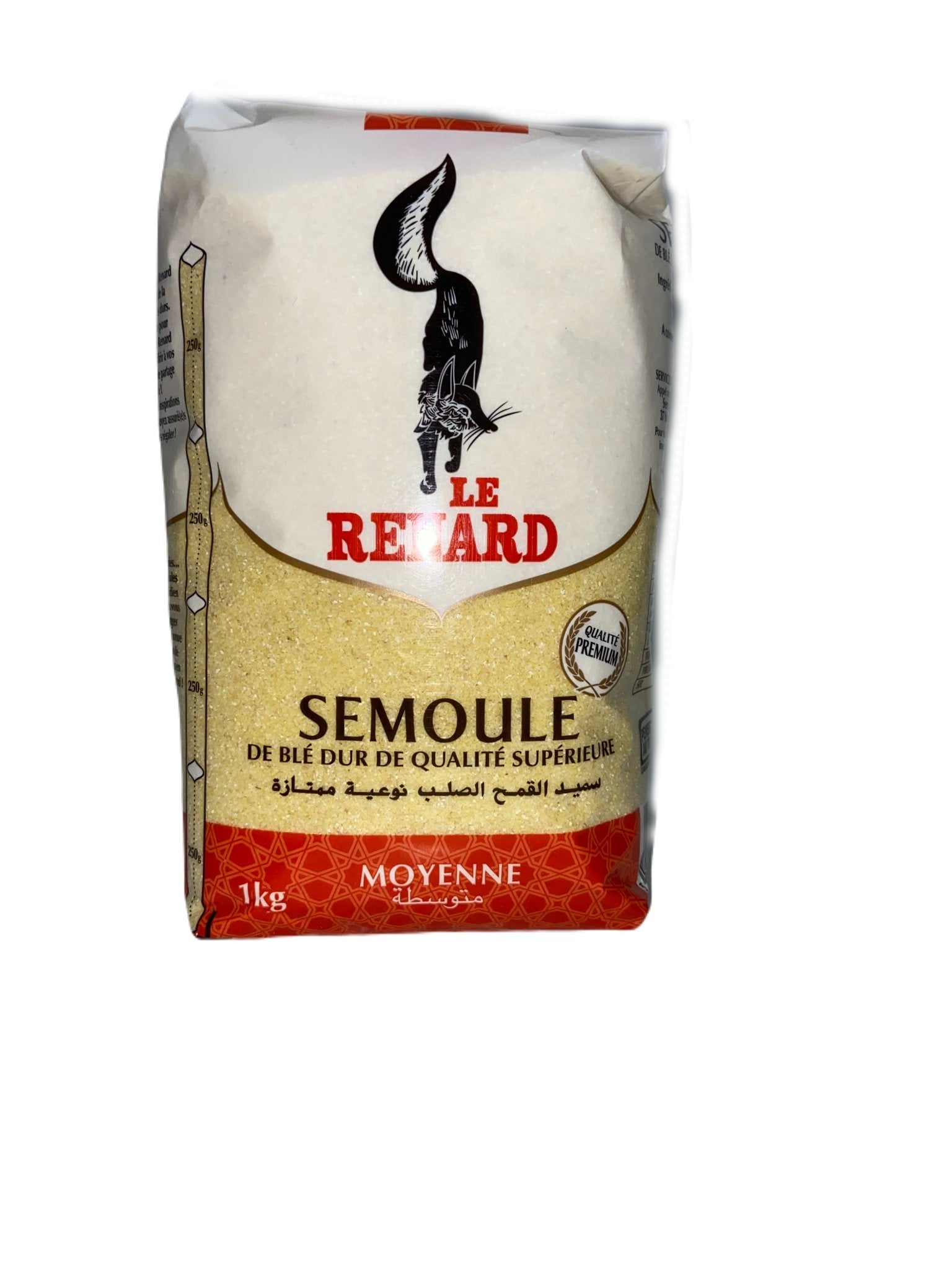Le renard - Semoule de blé dur extra-fine, fine, moyenne ou grosse – Le  comptoir du Nil : produits orientaux en ligne