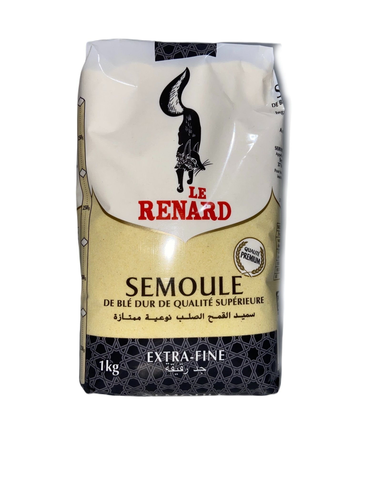 Le Renard Semoule Extra Fine, 1kg : : Epicerie