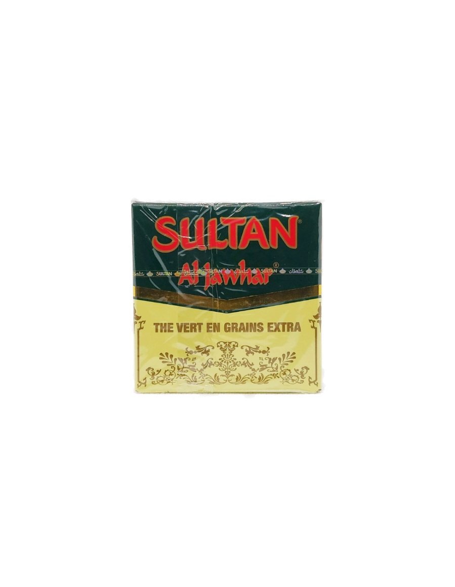 Thé Vert Sultan Al Jawhar – Thé en Grains Extra du Maroc | Saveur Authentique et Rafraîchissante – 500g