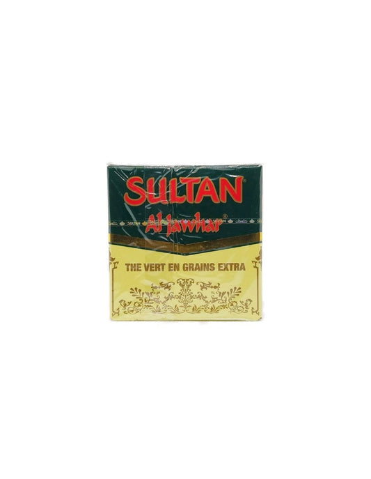 Thé Vert Sultan Al Jawhar – Thé en Grains Extra du Maroc | Saveur Authentique et Rafraîchissante – 500g