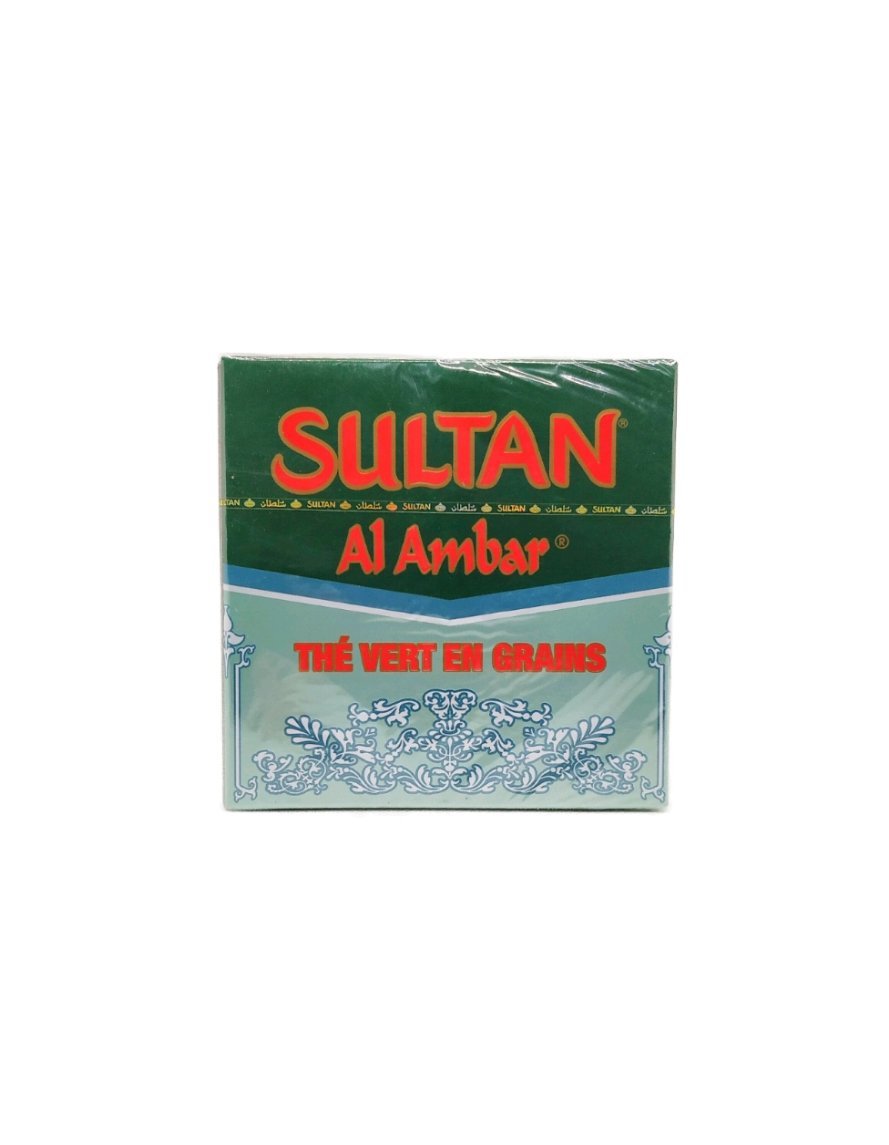 Thé Vert Sultan Al Ambar  – Thé Marocain en Grains pour Thé à la Menthe